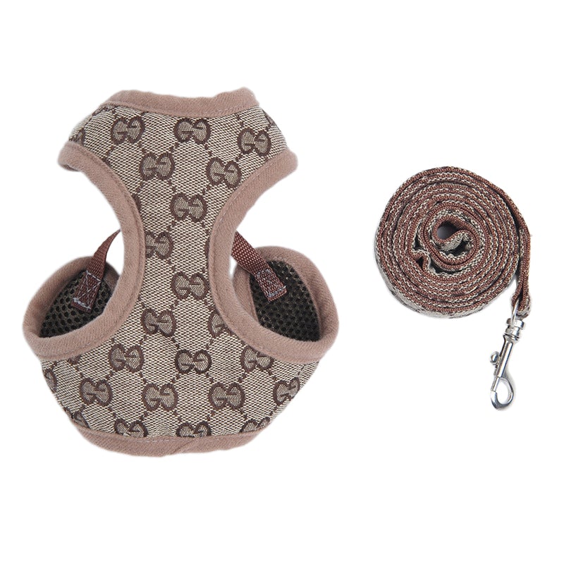 PUCCI GG SOFT HARNESS WITH LEASH  FOR SMALL DOG