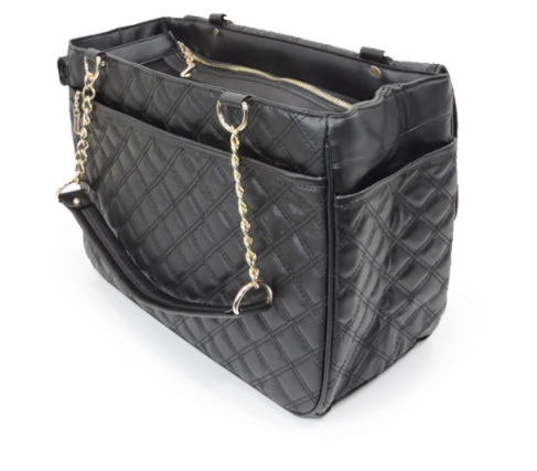 COCO BLACK LEATHER PET CARRIER