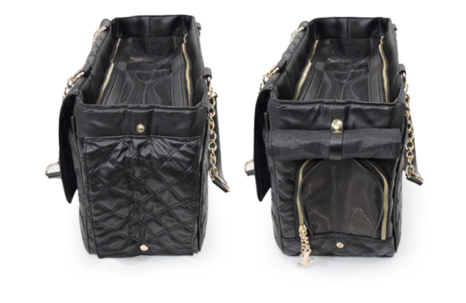 COCO BLACK LEATHER PET CARRIER